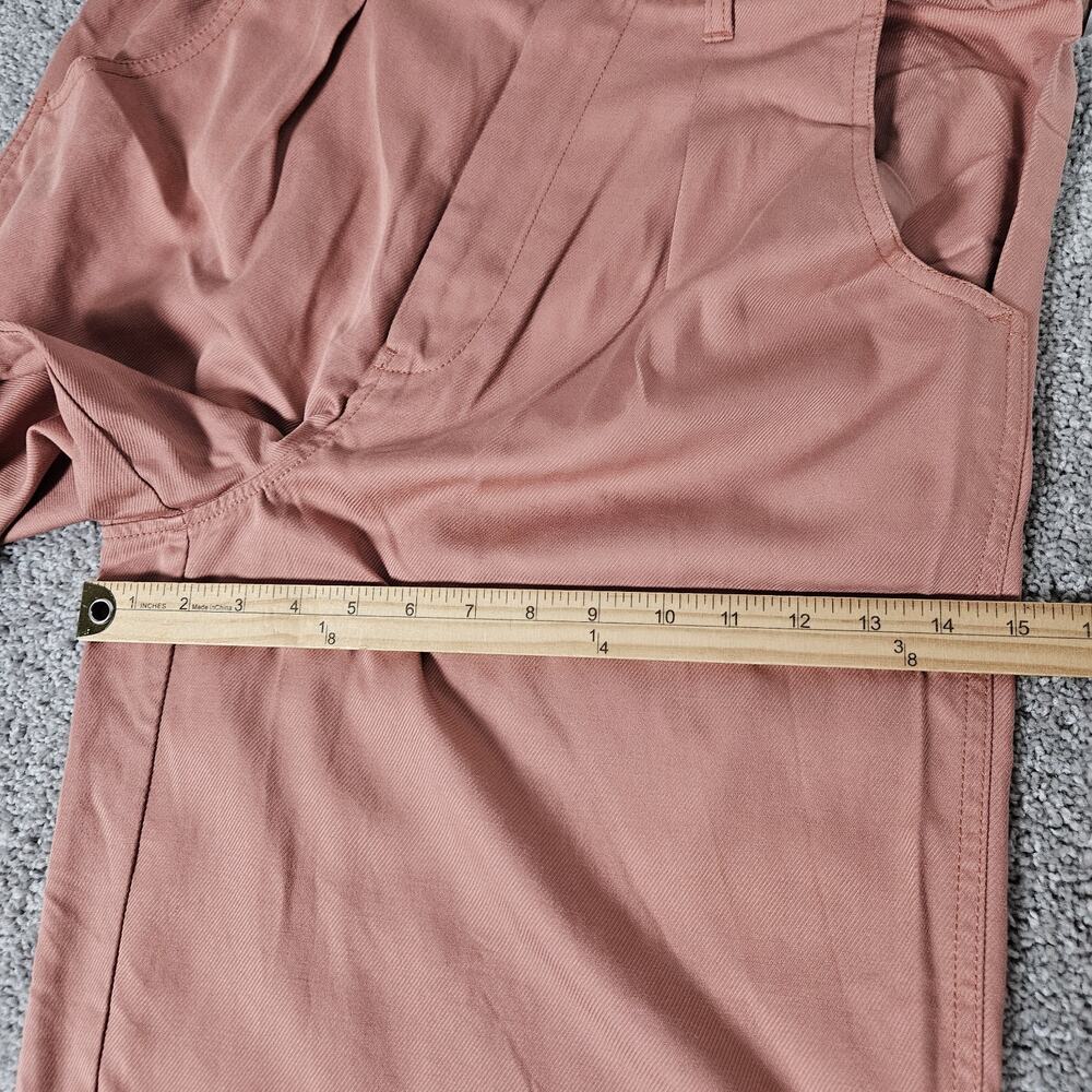 Madewell Pants Womens 12 Tall Neale Straight Leg Drapeweave High Rise Pleated - Picture 12 of 13